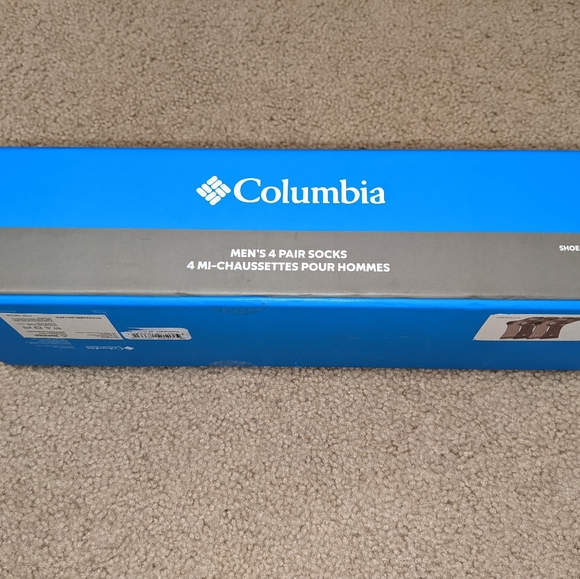 NWT Men's 4 pk Columbia Cushioned Socks w/ reinforced toe and heel Shoe Sz 6-12 - Picture 4 of 8